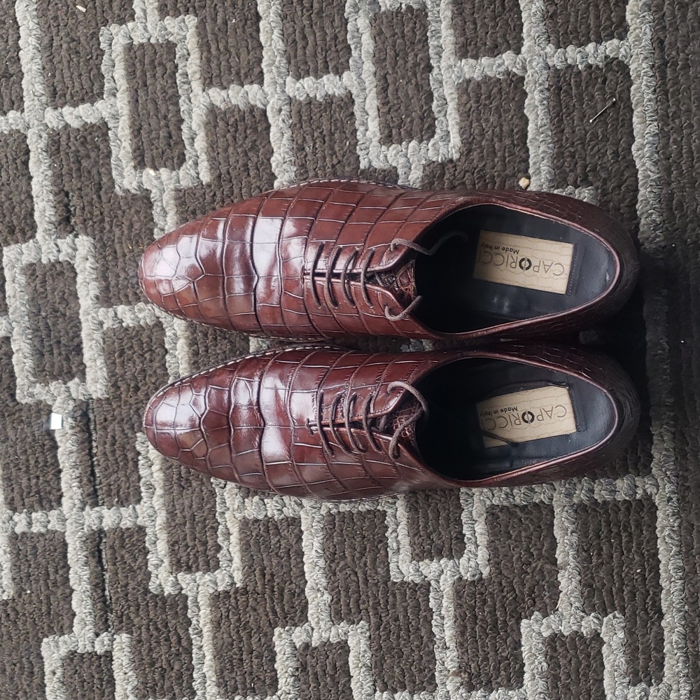 Caporicci Men's Brown  Pattern Shoes - Picture 4 of 7